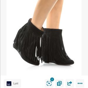 Koolburra suade fringe booties